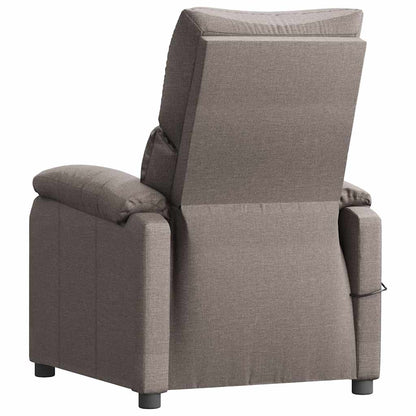 Massage Chair Taupe Fabric