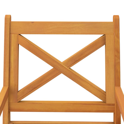 Dining Chair | Set of 8 | Natural Wood | Solid acacia wood | Standard