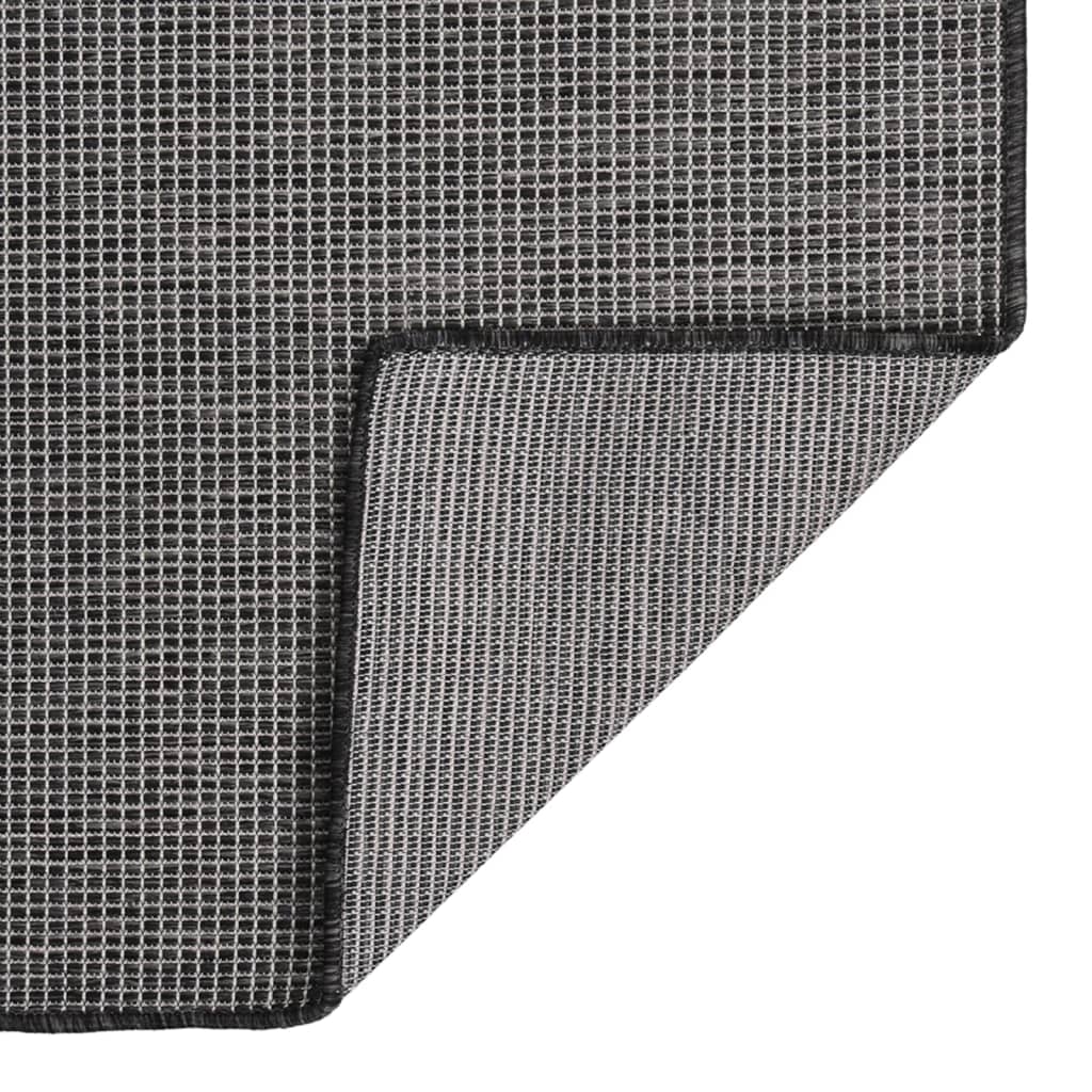 Outdoor Rug | Grey | Polypropylene | 100x200 cm | Durable | Outdoor Rug