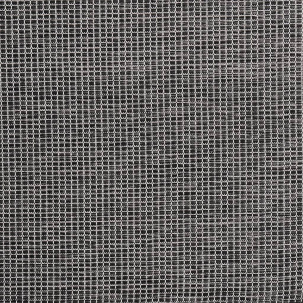 Outdoor Rug | Grey | Polypropylene | 100x200 cm | Durable | Outdoor Rug