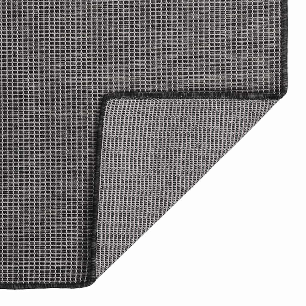 Outdoor Flatweave Rug 160x230 cm Grey