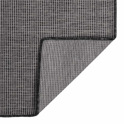 Outdoor Flatweave Rug 160x230 cm Grey
