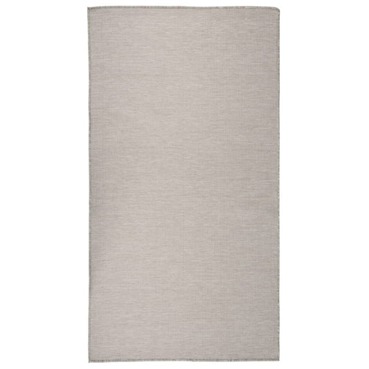 Outdoor Flatweave Rug 80x150 cm Light Grey