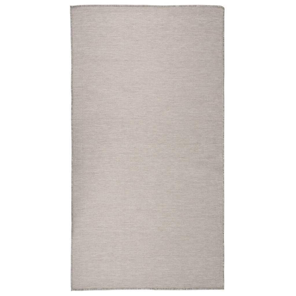 340778 vidaXL Outdoor Flatweave Rug 80x150 cm Light Grey