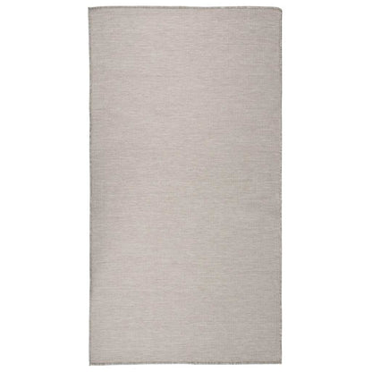 340778 vidaXL Outdoor Flatweave Rug 80x150 cm Light Grey