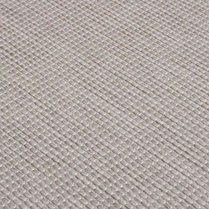 340778 vidaXL Outdoor Flatweave Rug 80x150 cm Light Grey