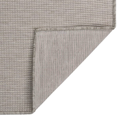 Outdoor Flatweave Rug 80x250 cm Light Grey
