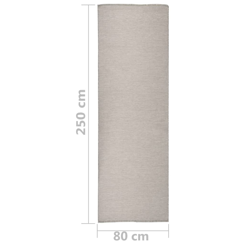 Outdoor Rug | Taupe | 100% Polypropylene | 80 x 250 cm