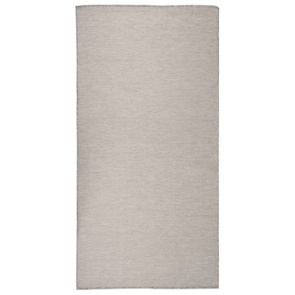 Outdoor Flatweave Rug 100x200 cm Light Grey
