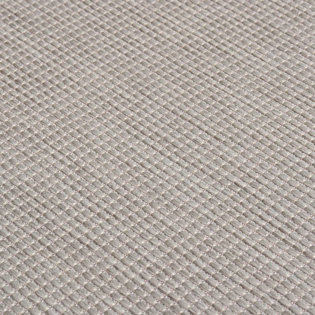Outdoor Flatweave Rug 120x170 cm Light Grey