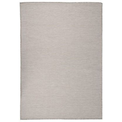 Outdoor Flatweave Rug 140x200 cm Light Grey