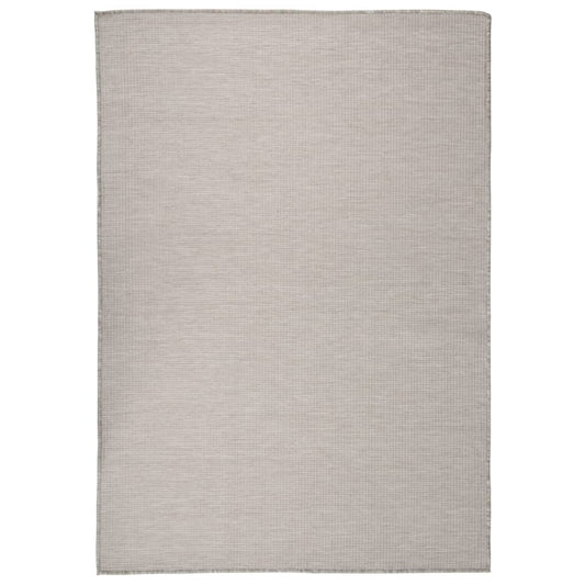 Outdoor Flatweave Rug 140x200 cm Light Grey