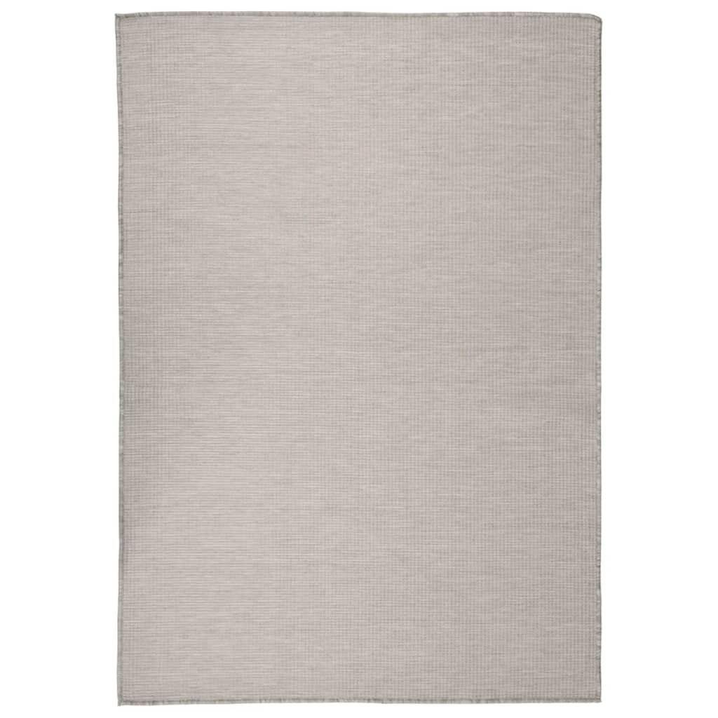Outdoor Flatweave Rug 160x230 cm Light Grey
