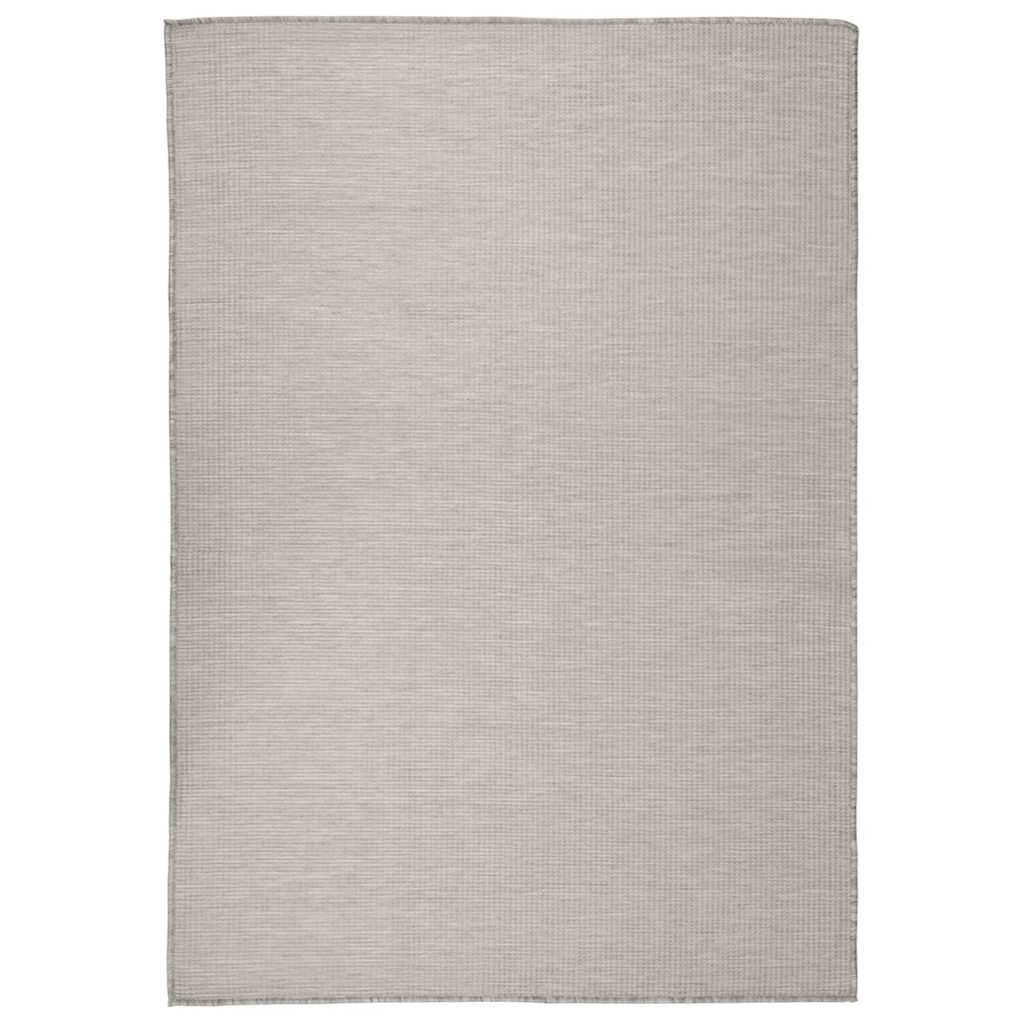 Outdoor Flatweave Rug 160x230 cm Light Grey