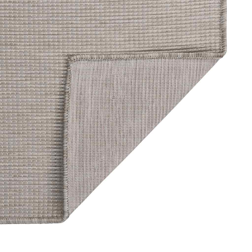Outdoor Flatweave Rug 160x230 cm Light Grey