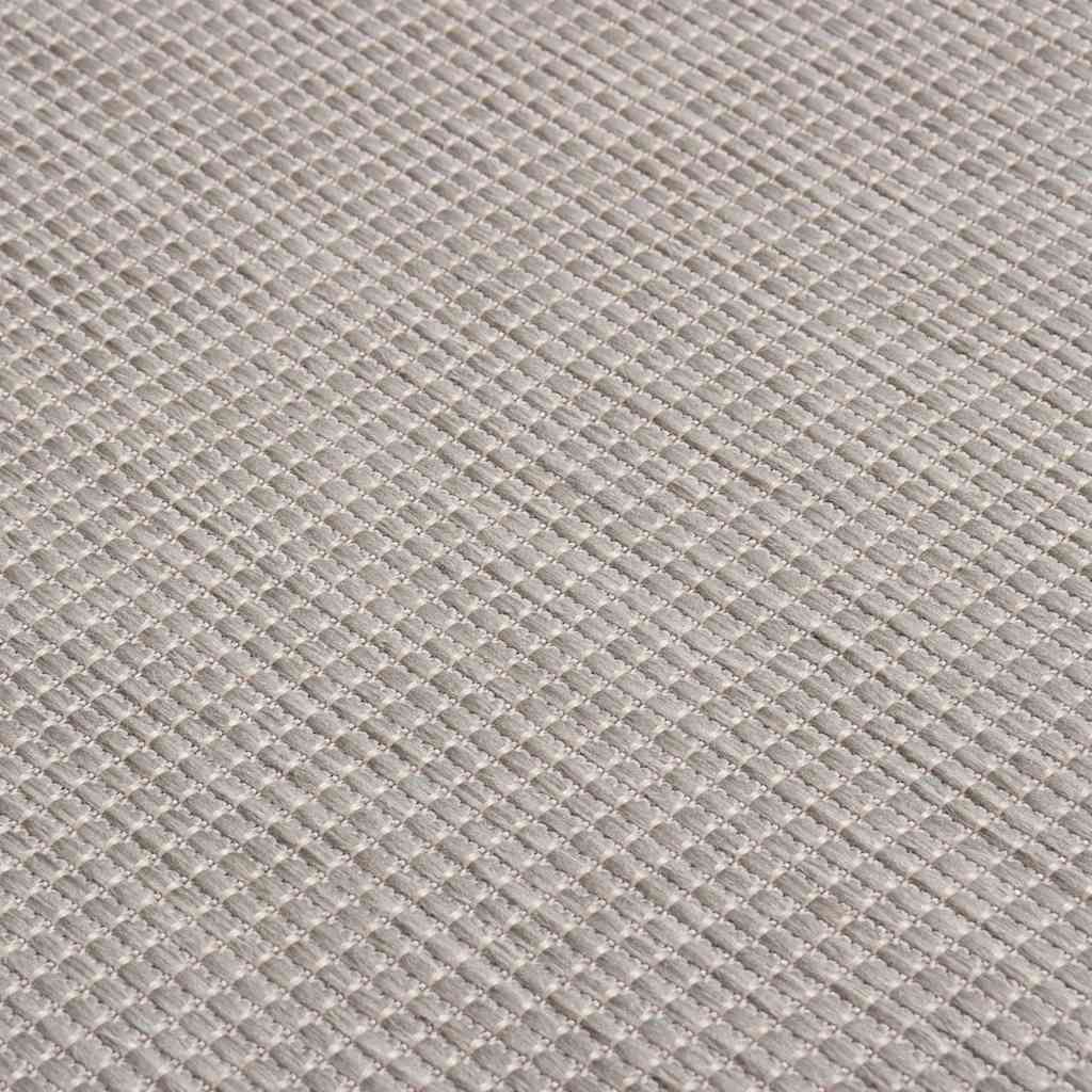 Outdoor Flatweave Rug 160x230 cm Light Grey
