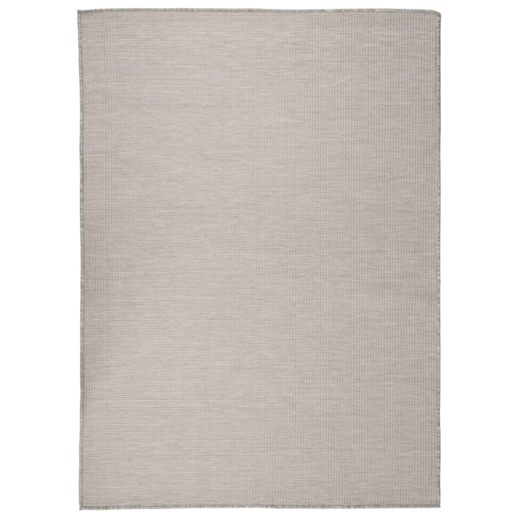 Outdoor Flatweave Rug 200x280 cm Light Grey