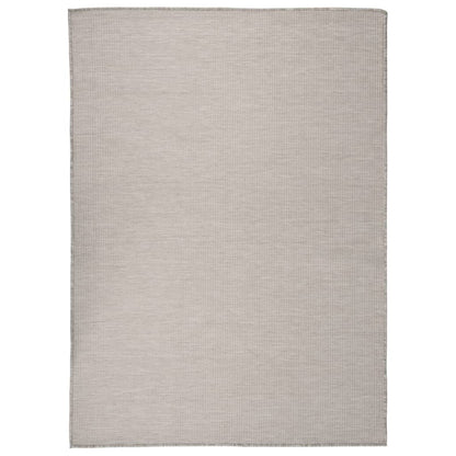 Outdoor Flatweave Rug 200x280 cm Light Grey