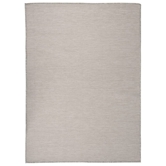 Outdoor Flatweave Rug 200x280 cm Light Grey