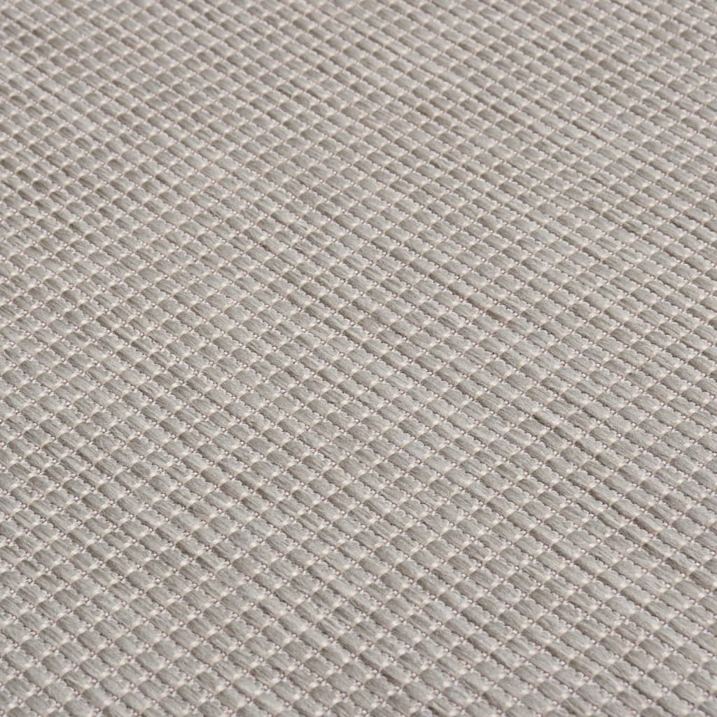 Outdoor Flatweave Rug 200x280 cm Light Grey