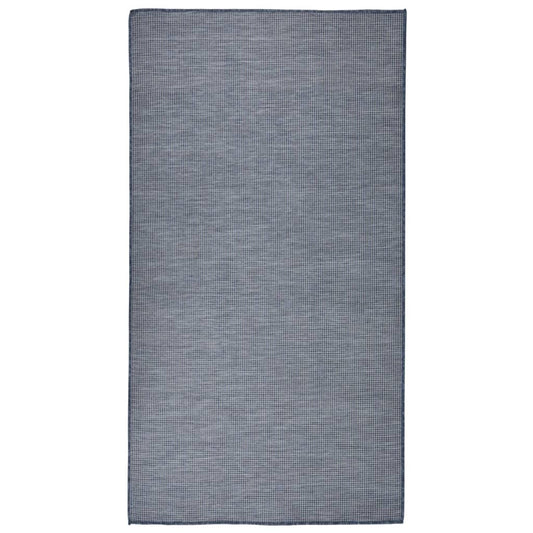 Outdoor Flatweave Rug 80x150 cm Blue