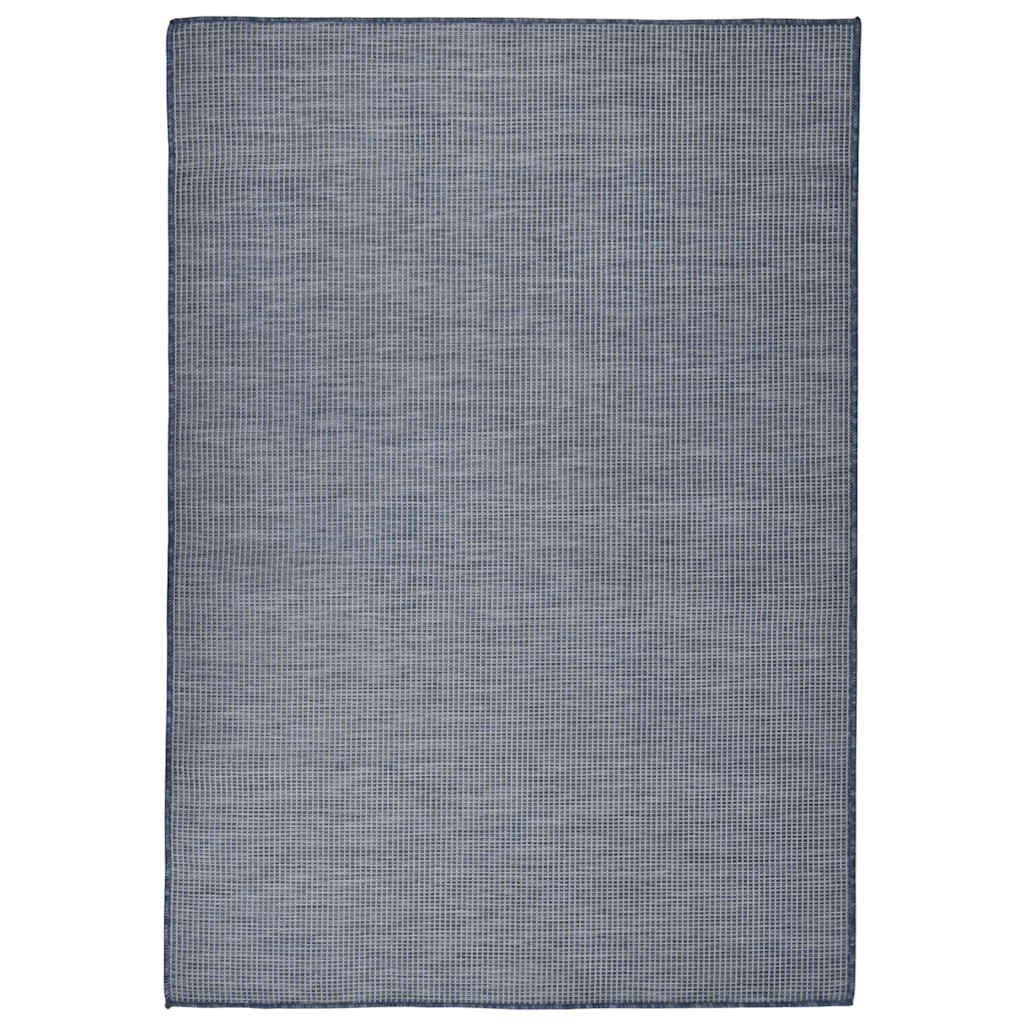 340797 vidaXL Outdoor Flatweave Rug 160x230 cm Blue