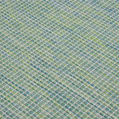 340799 vidaXL Outdoor Flatweave Rug 80x150 cm Turquoise