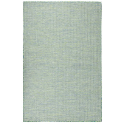 340801 vidaXL Outdoor Flatweave Rug 100x200 cm Turquoise