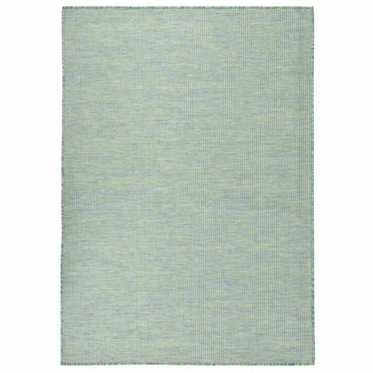Outdoor Flatweave Rug 200x280 cm Turquoise