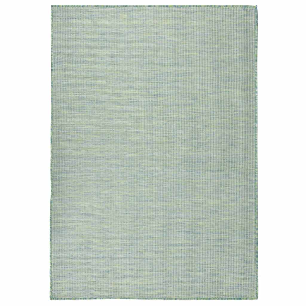 Outdoor Flatweave Rug 200x280 cm Turquoise