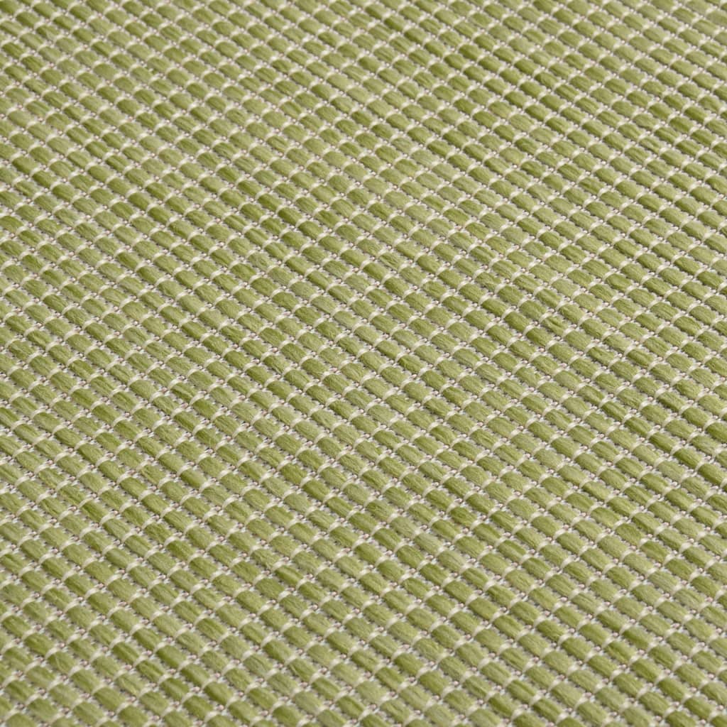 Outdoor Flatweave Rug 120x170 cm Green