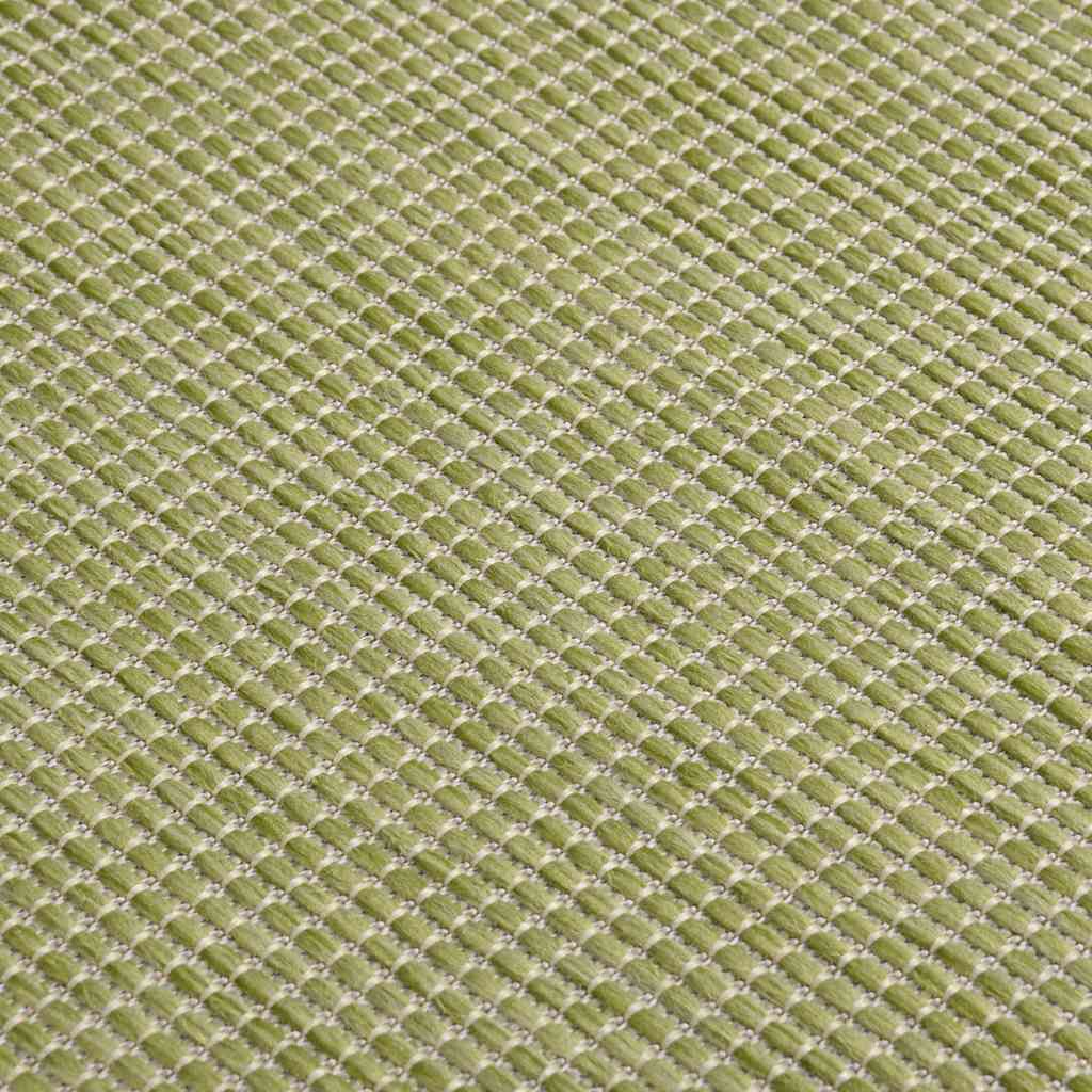 Outdoor Flatweave Rug 120x170 cm Green