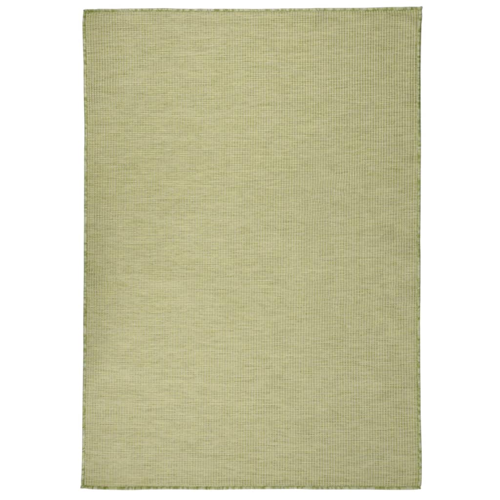 Outdoor Flatweave Rug 140x200 cm Green
