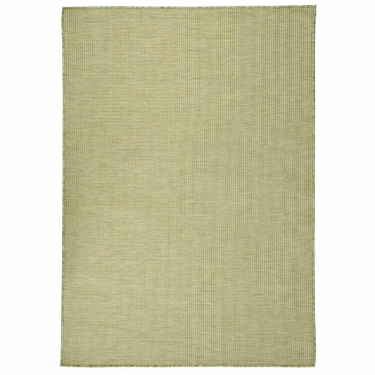 Outdoor Flatweave Rug 160x230 cm Green