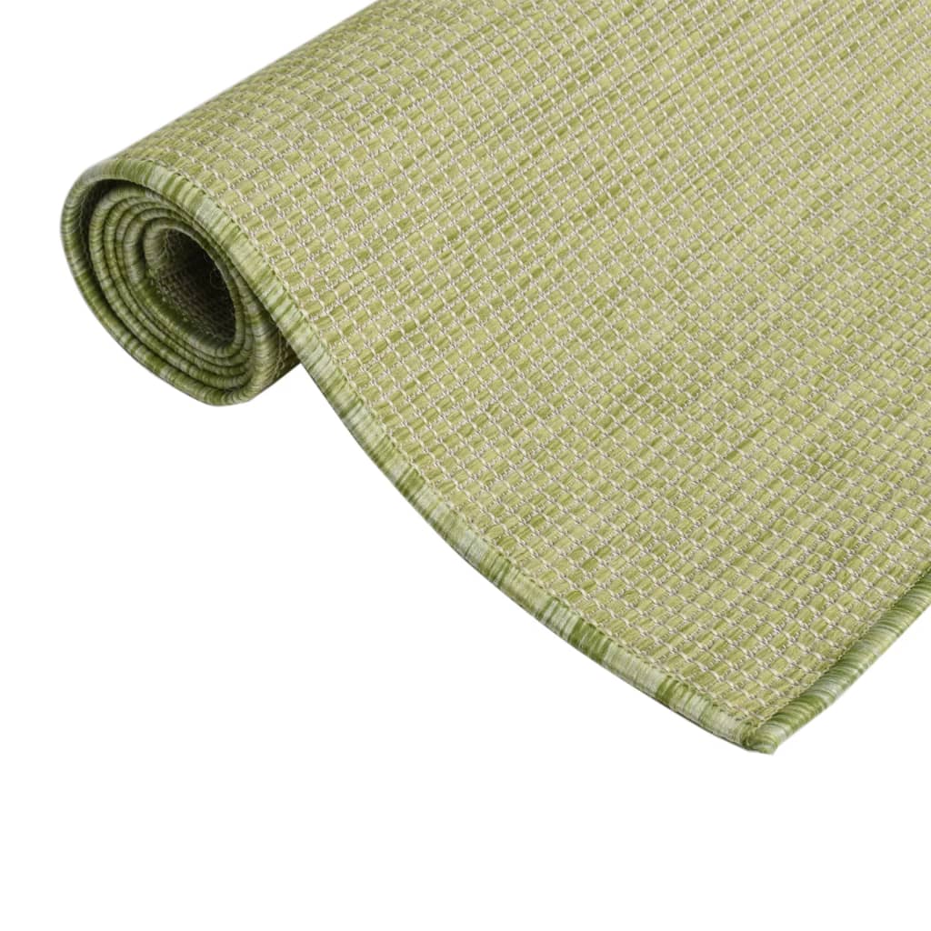 Outdoor Flatweave Rug 160x230 cm Green