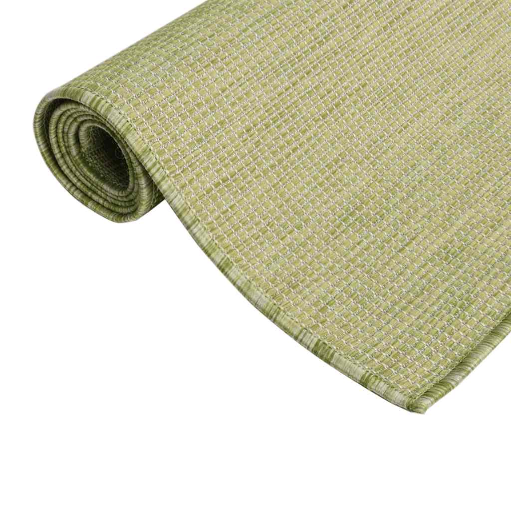 Outdoor Flatweave Rug 160x230 cm Green