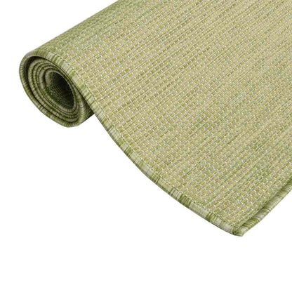 Outdoor Flatweave Rug 160x230 cm Green