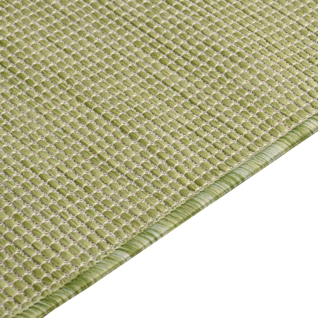 Outdoor Flatweave Rug 160x230 cm Green