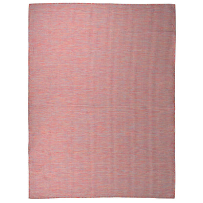 Outdoor Flatweave Rug 120x170 cm Red
