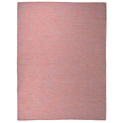 Outdoor Flatweave Rug 120x170 cm Red