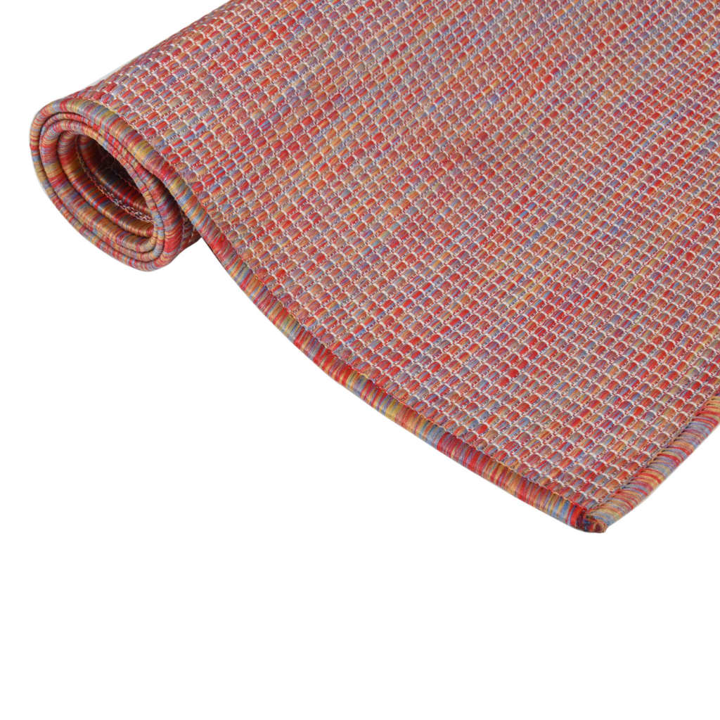 Outdoor Rug | Red | Polypropylene | 140 x 200 cm | Heavy Duty