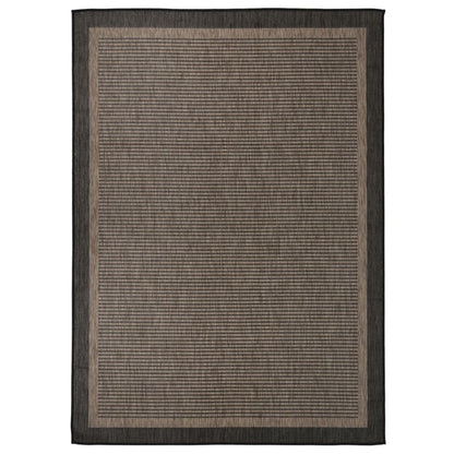 Outdoor Flatweave Rug 200x280 cm Dark Brown