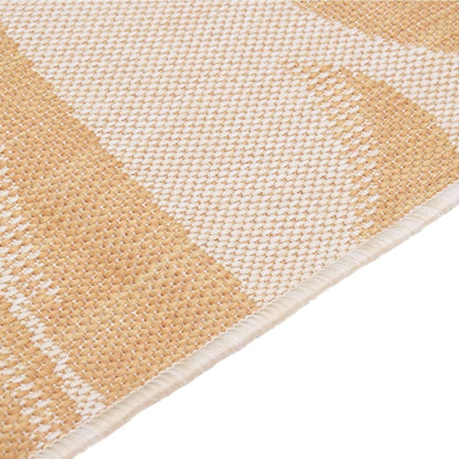 340858 vidaXL Outdoor Flatweave Rug 120x170 cm Leaf Pattern