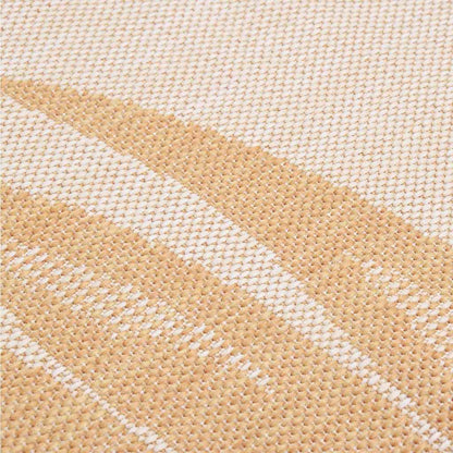 340859 vidaXL Outdoor Flatweave Rug 140x200 cm Leaf Pattern
