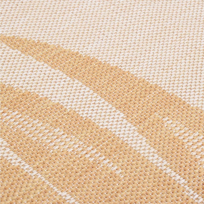 Outdoor Flatweave Rug 160x230 cm Leaf Pattern