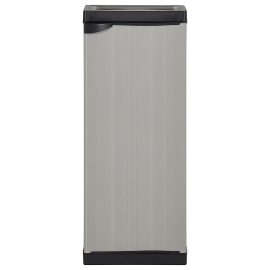 Garden Storage Cabinet | Grey and Black | PVC and Polypropylene | Compact