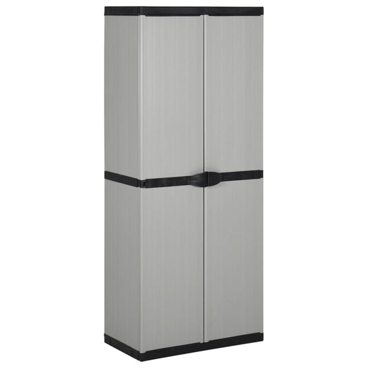 Garden Cabinet | Grey and Black | PVC and PP (Polypropylene) | Medium