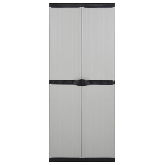 Garden Cabinet | Grey and Black | PVC and PP (Polypropylene) | Medium