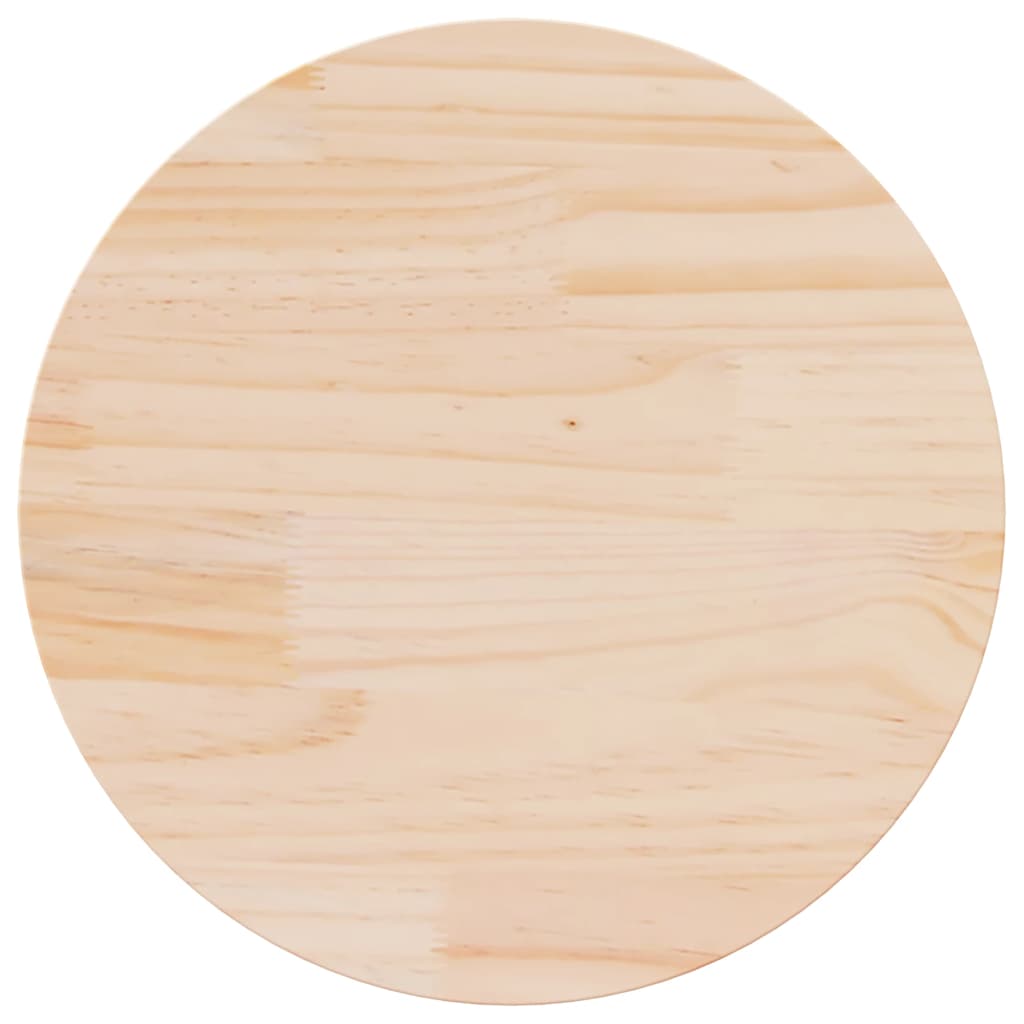 Table Top Ø50x2.5 cm Solid Wood Pine