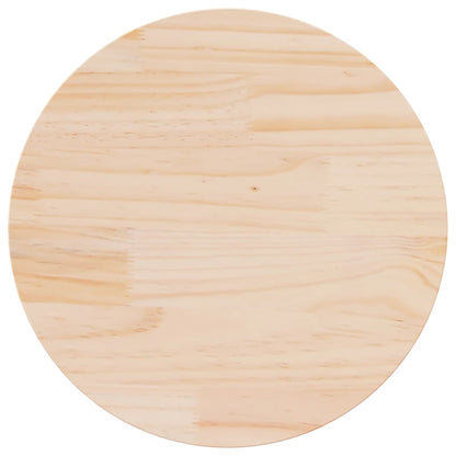 Table Top Ø70x2.5 cm Solid Wood Pine
